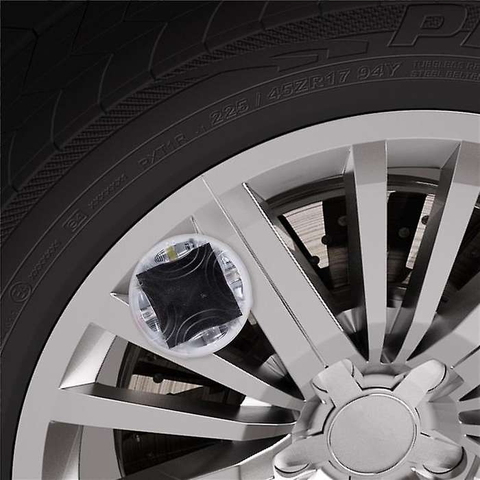 4pcs Solar Car Tire Wheel Lights Led Tire Air Valve Cap Light Motion Sensors Flashing Colorful Gas