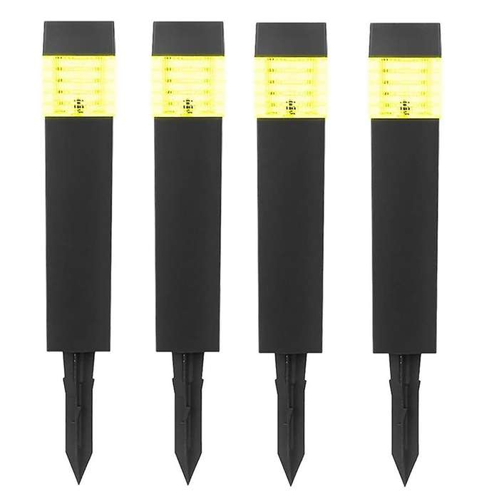 4pcs Solar Powered Solar-powered De-icing Light, Solar Outdoor De-icing Light, Solar Ground Plug-in