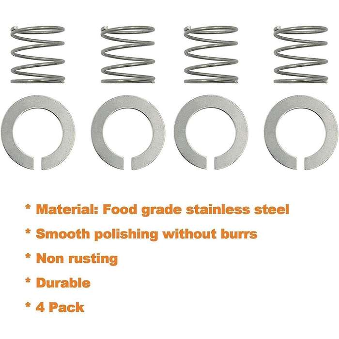 4PCS Spring and Washer for Mixer 3.5 Quarts to 7 Quarts Protect and Extend the Life Quick Install Ac
