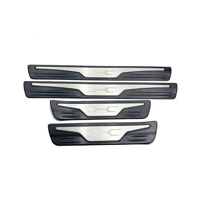 4Pcs Stainless Steel Door Sill Scuff Plate Pedal Threshold Trim Cover for Venza 2020 B
