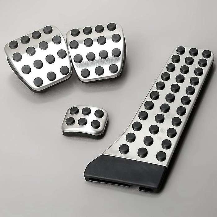 4Pcs Stainless Steel Pedal for - W202 W203 W204 W124 W210 W211 W212 W218 X204 R172 R231 C E CLS SLK