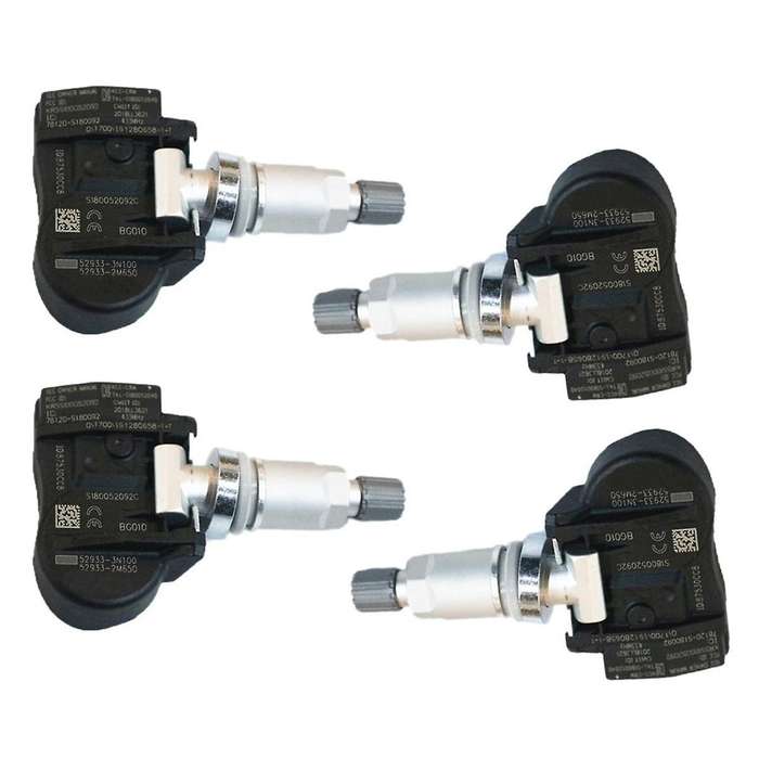 4Pcs Tire Pressure Sensor 52933-3N100 529333N100 529332M650 TPMS Valve Wheel Pressure Monitor System