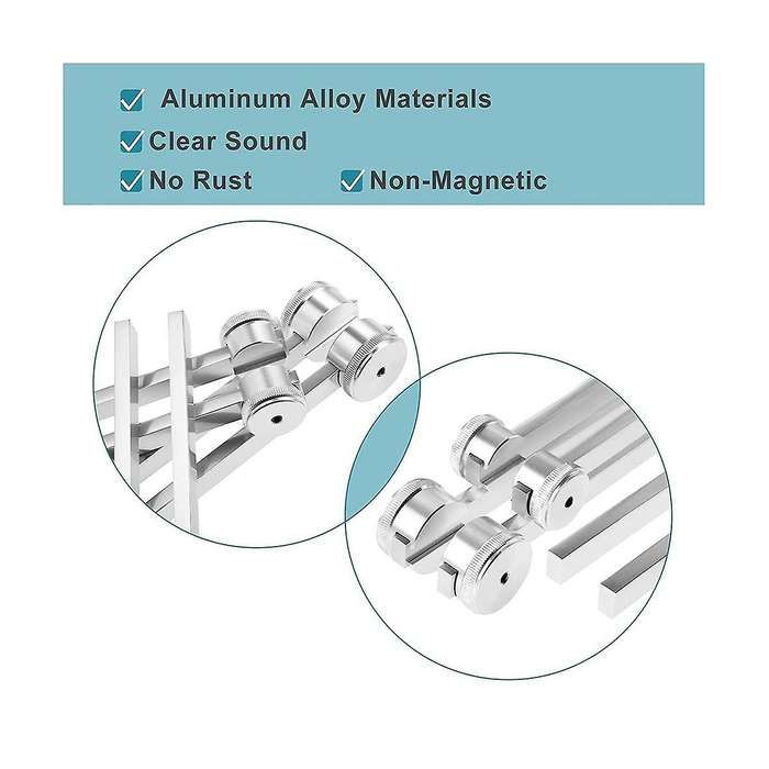 4pcs Tuning Fork Set (4096c, Mi528, 128c, Om136.1) for Solfeggio,for Chakra,sound Therapy,reliever
