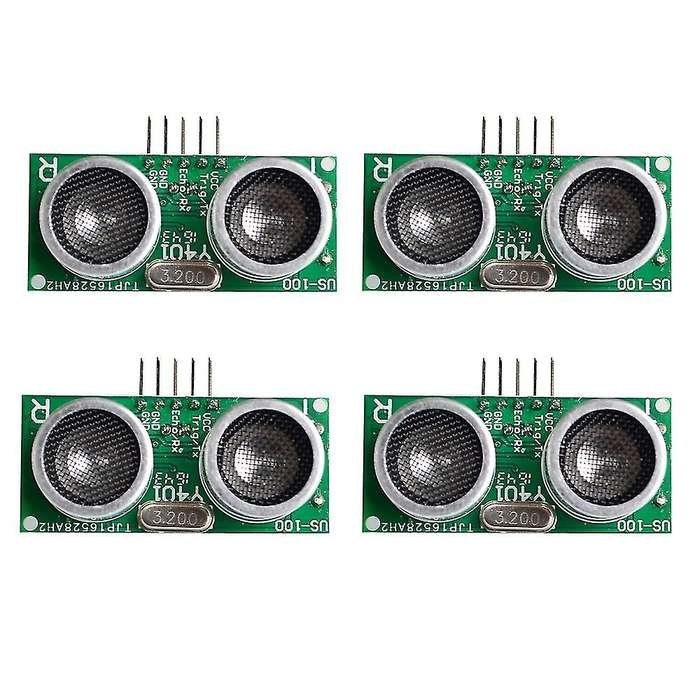 4pcs Us-100 Ultrasonic Sensor Module Dc 2.4v - 5v with Temperature Compensation Range Distance