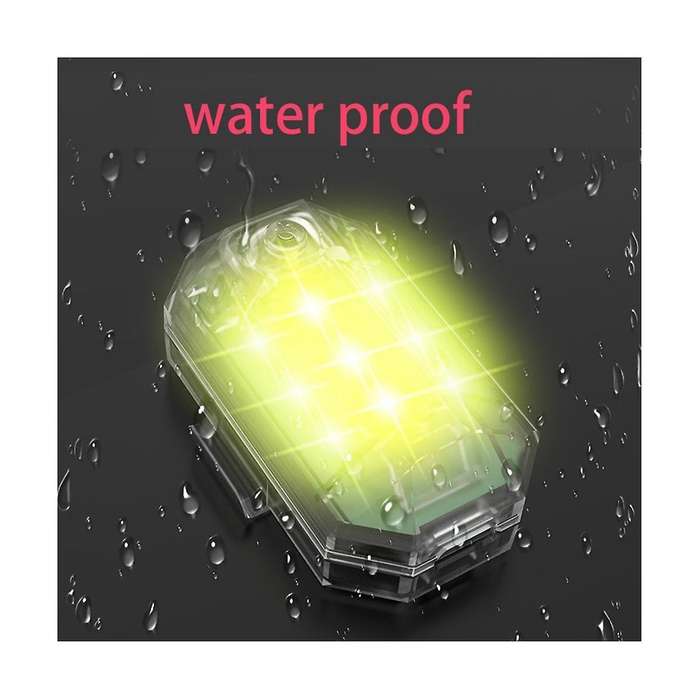 4pcs Wireless Remote Control Led Strobe Light for Car Motorcycle Bike 7 Colors Anti-collision Flash