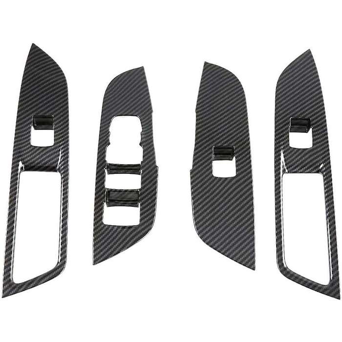 4Pcs/Set Auto Interior Window Lift Switch Button Cover Trim for 2019 2020 LHD Car Accessories