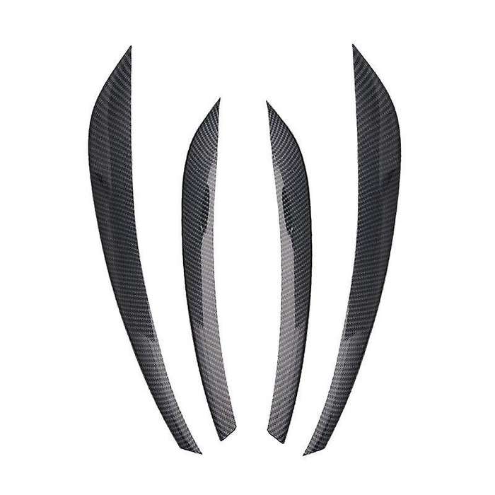 4Pcs/Set Carbon Fiber Car Sticker Front Bumper Grille Fog Light Trim Cover for GLS450 2020