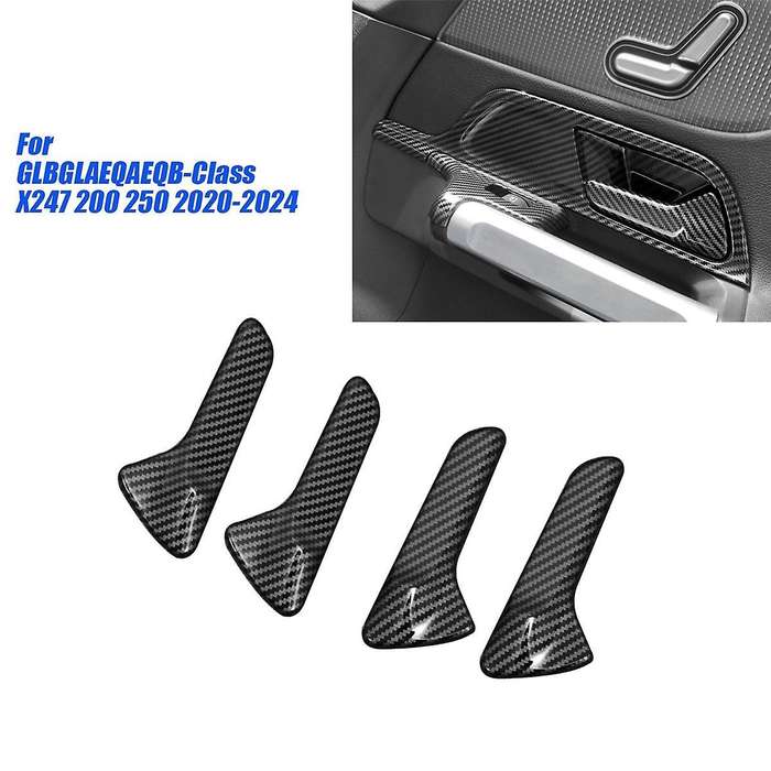 4PCS/Set Car Inner Door Pull Handle Trims Cover Stickers for /GLA/EQA/EQB-Class X247 200 250 2020-20