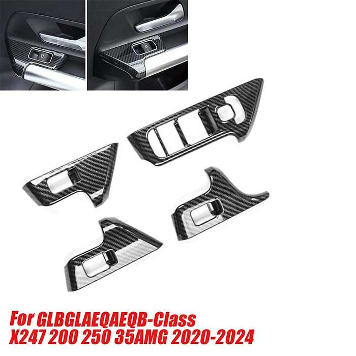 4PCS/Set Door Window Button Switch Panel Trims Cover Stickers for - /GLA/EQA/EQB-Class X247 2020-202