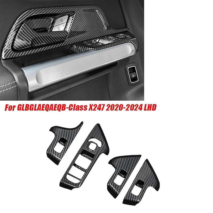 4pcs/set Door Window Button Switch Panel Trims Cover Stickers for /gla/eqa/eqb-class X247 2020-2024