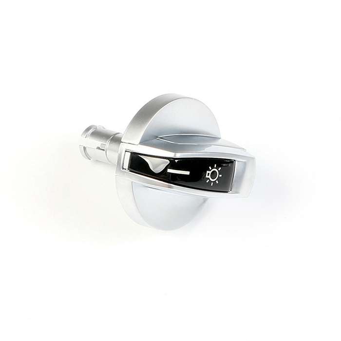 4Pcs/Set Headlight Switch Rotation Button Head Light Lamp Control Panel for 5 6 7 Series X3 X4 Silve
