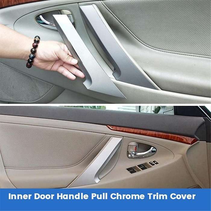 4Pcs/Set Inner Door Handle Pull Chrome Trim Cover for 06-11 74611-06100 74612-06090 74645-06080 746