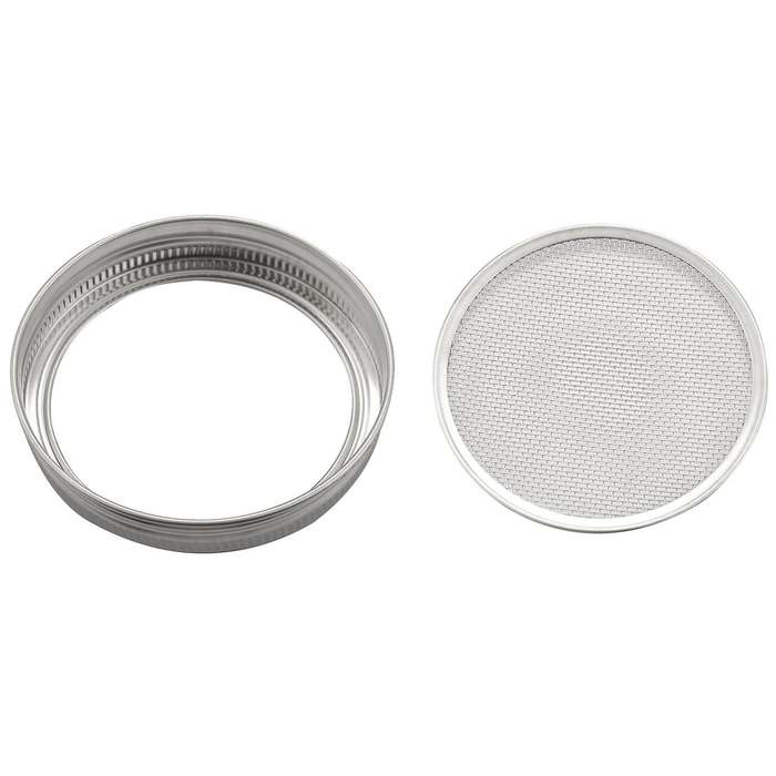 4pcs/set Stainless Steel Sprouting Lid for Wide Mouth Jars Canning Jars Speed Strainer Lid Net Cove