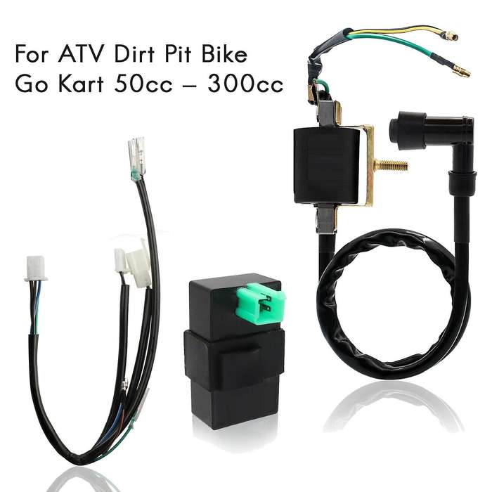4-Pin CDI Box Ignition Coil Wiring Harness Kit for Quad ATV Dirt Pit Bike Go Kart 50Cc - 300Cc