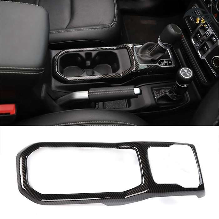 4wd Gear Shift Panel Decoration Front Water Cup Holder Cover for Jl 2018-2023 Car Interior Moulding