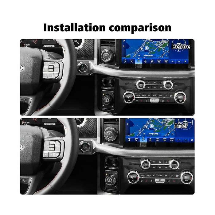 4WD Switch Cover with Trailer Control Switch Cover for 2021 2022 2023 Accessories - ABS Carbon Fiber