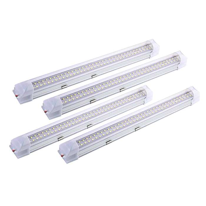 4x 72 LED Interior Light Strip Bar Car Van Bus Caravan ON/OFF Switch 12V 12 VOLT