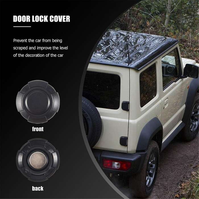 4X for 2019- Car Door Key Hole Decoration Cover Trim Door Lock Cover ABS Molding Exterior Accessorie