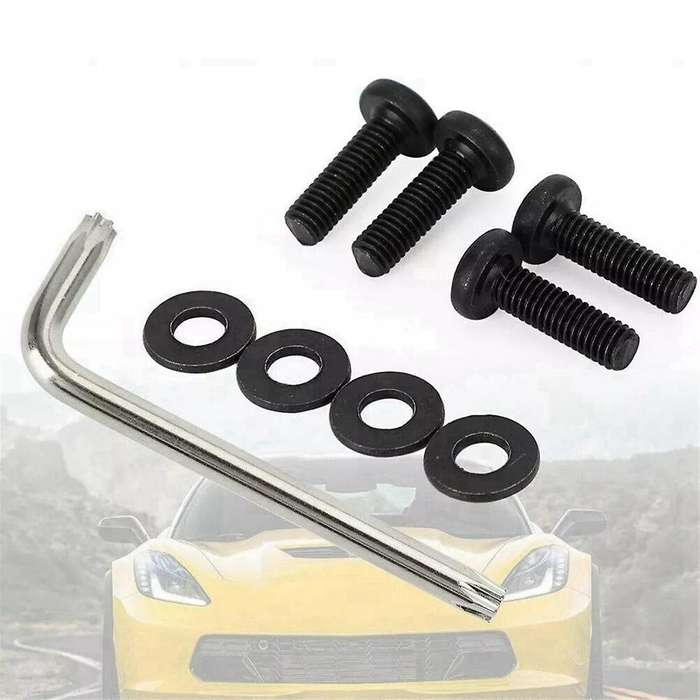 4X Wing Spoiler Center Bolts+Wrench 23155297 for C7 Z06 2014+