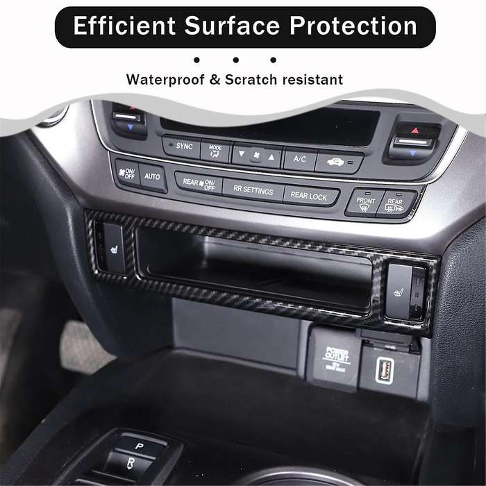 for Pilot 2016-2022 2017-2023 Passport 2019-2023 Car Center Console Seat Heating Button Frame Cover