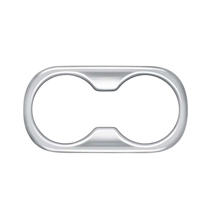 for Prius 60 Series 2020-2023 Silver Car Rear Armrest Water Cup Holder Decoration Frame Cover Trim