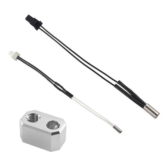 for Prusa I3 MK4 3D Printer Extruders Accessory 24V 40W Heater Thermometer Cable Heating Block Part