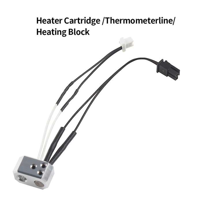 for Prusa MK4 Thermistor 24V 40W Heater Thermometer Line Heating Block Kit Nozzle for 3D Printer Ext