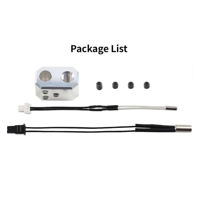 for Prusa MK4 Thermistor 24V 40W Heater Thermometer Line Heating Block Kit Nozzle for 3D Printer Ext