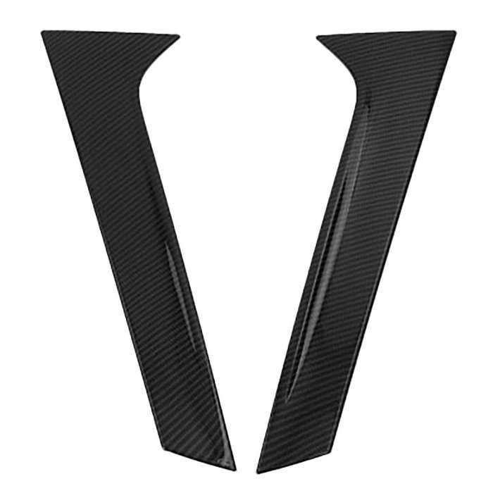 for  Q5 L Q5L 2018-2020 ABS Carbon Fiber Rear Window Spoiler Cover Trim Pillar Posts Molding Decorat