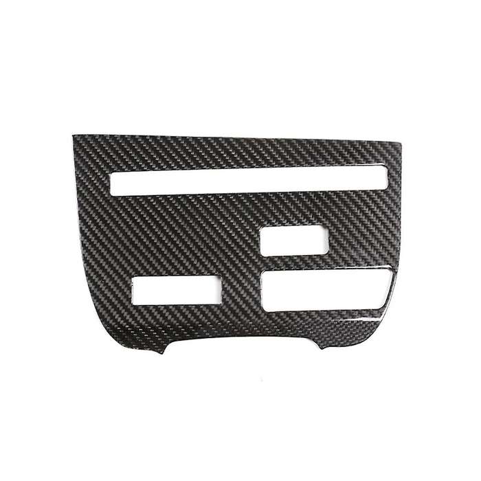 for R35 2008-2016 Dry Carbon Fiber Car Center Console CD Panel Frame Cover Trim Interior Accessories