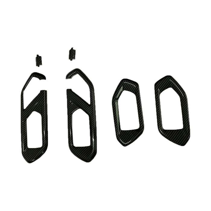 for Raize 2020 Car Carbon Fiber Inner Door Handle Bowl Cover Trim Door Decoration Frame Sticker Acce