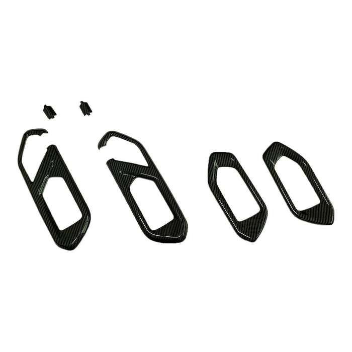 for Raize 2020 Car Carbon Fiber Inner Door Handle Bowl Cover Trim Door Decoration Frame Sticker Acce