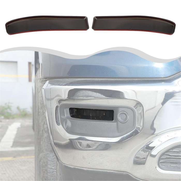 for RAM 1500 2018-2024 Smoky Black Car Front Bumper Fog Light Protector Cover Trim Stickers Exterio