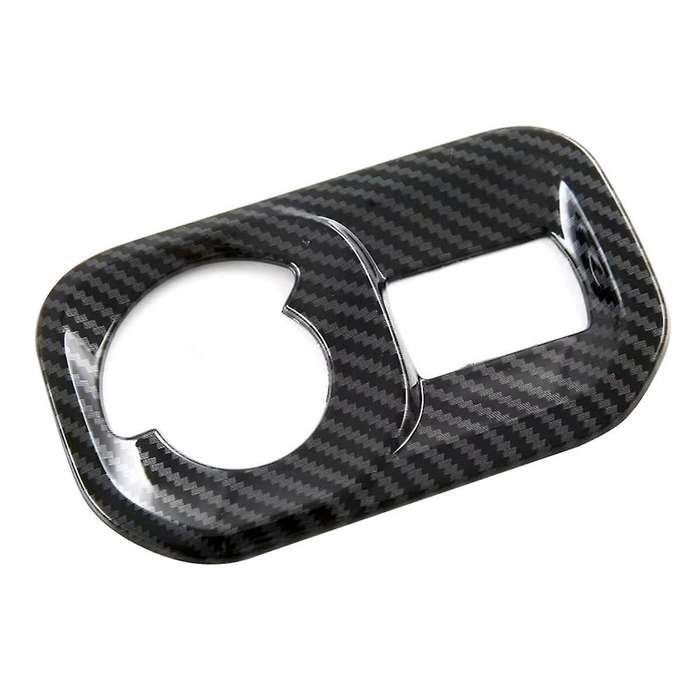 for Ram 1500 2023 2024 Car Headlight Switch Button Cover Trim Interior Accessories - Abs Carbon Fib
