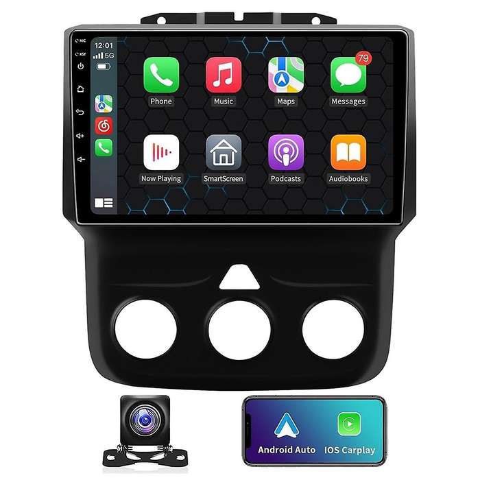 for Ram 1500 2500 3500 2013-2018 Car Stereo, 2+32g Android 12 9inch Touch Screen Radio Carplay Andro