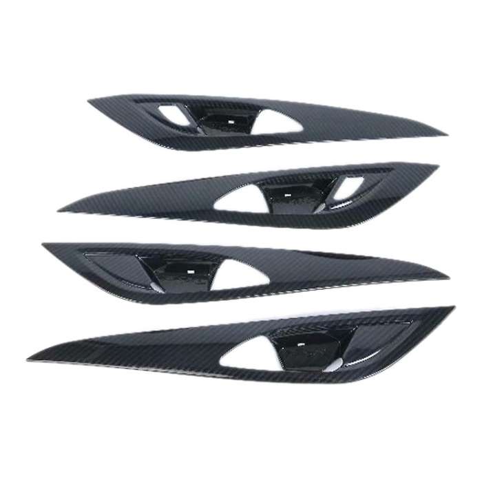 for Regal 2017 2018 2019 Carbon Fiber Car Inner Door Handle Bowl Cover Trim Frame Decor Sticker Acce