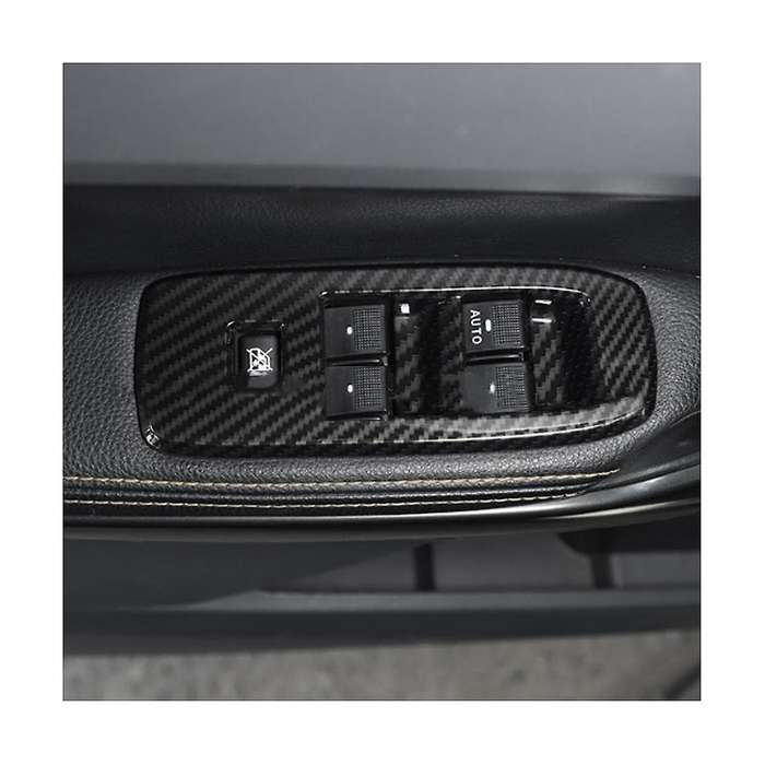 for Road Shaker Door Window Lift Panel Carbon Fiber Door Window Switch Cover Trim