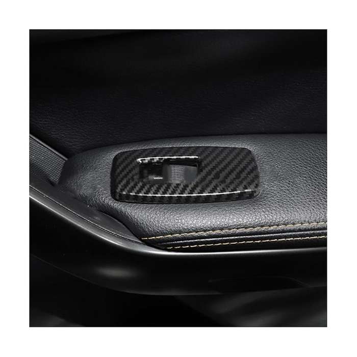 for Road Shaker Door Window Lift Panel Carbon Fiber Door Window Switch Cover Trim