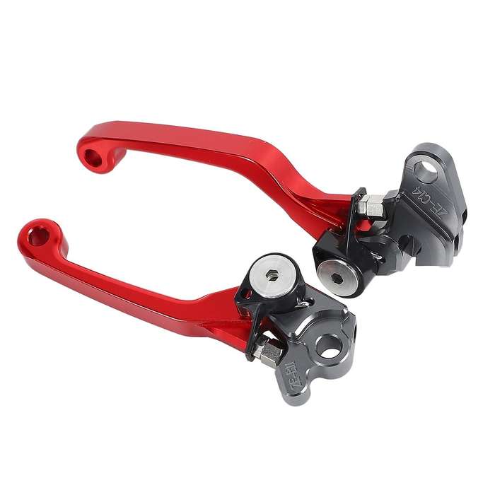 for RM125 RM250 1992-2004 Motorcycle Brake Lever Handle CNC Clutch Brake Lever Handle Red