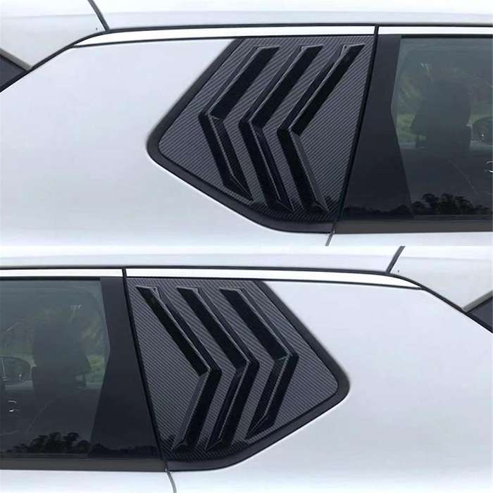 for Rogue 2021-2023 Rear Side Window Louvers Sport Style Scoop Cover Decoration (carbon Fiber Patter