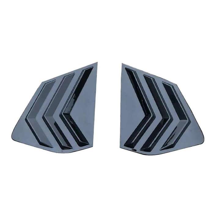 for Rogue 2021-2023 Rear Side Window Louvers Sport Style Scoop Cover Decoration (bright Black)