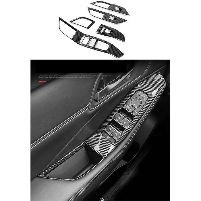 for Rogue X Trail T33 2021 2022 Car Window Lift Switch Panel Cover Trim Decor Frame Sticker Accessor