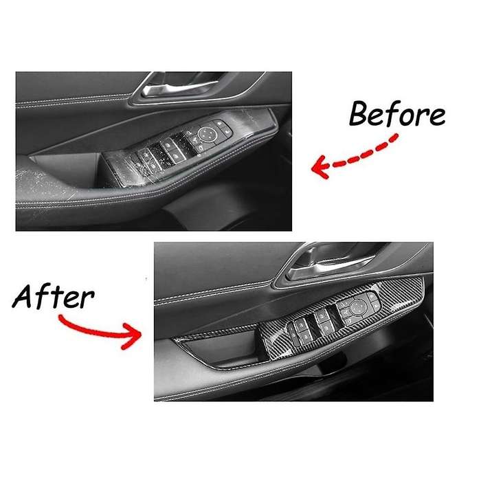 for Rogue X Trail T33 2021 2022 Car Window Lift Switch Panel Cover Trim Decor Frame Sticker Accessor