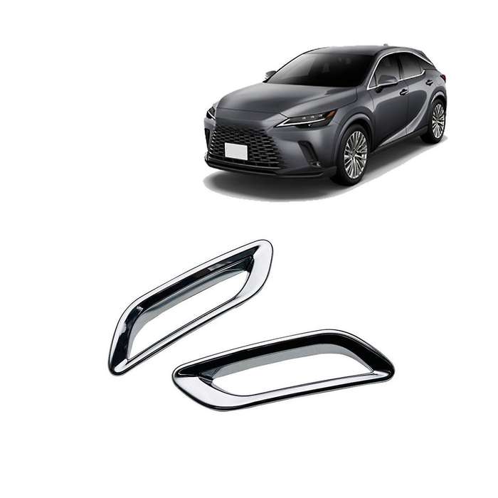 for Rx350 Rx350h 2023 Rear Bumper Fog Light Lamp Cover Frame Trim Decorative Car Accessories