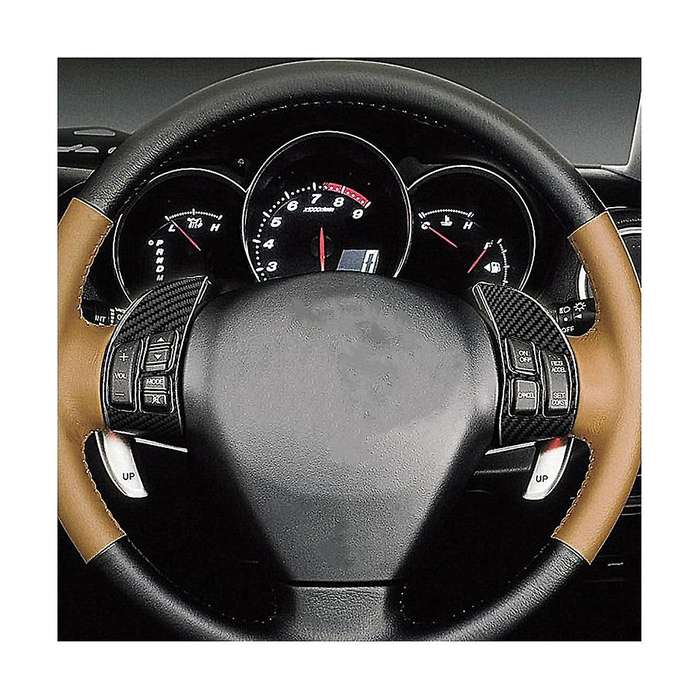 for Rx8 Rx-8 2004-2008 Carbon Fiber Car Steering Wheel Frame Cover Trim Stickers Interior Accessori