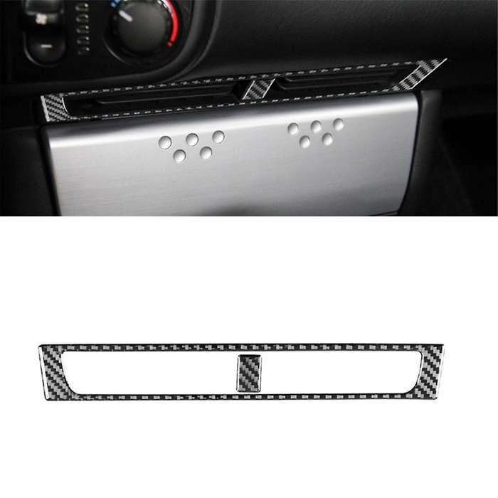 for S2000 2000-2009 Soft Carbon Fiber Central Console Outlet Cover Trim Sticker Car Interior Access