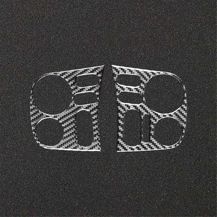 for S2000 2000-2009 LHD Soft Carbon Fiber Central Control Dashboard Adjustment Button Cover Trim Acc