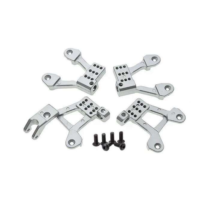 for Scx10 90046 1/10 Simulation Climbing Car Metal Upgrade Fittings Shock-proof Connecting ,black