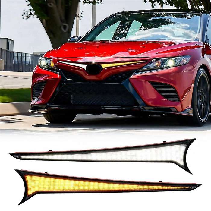 for SE XSE 2018-2023 Car LED Front Grille Lights DRL Turn Signal Light