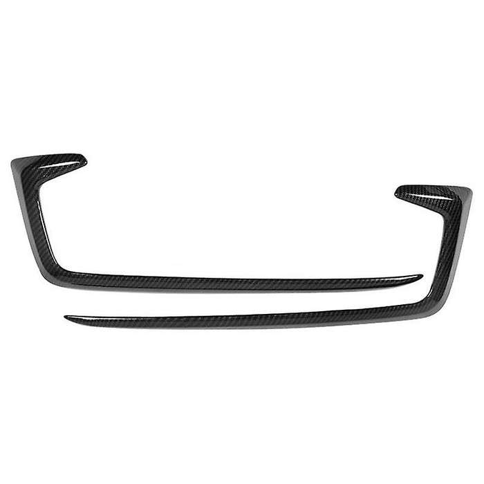 for Sedan 2019-2020 Car Carbon Fiber Front Fog Light Lamp Cover Trim Molding Bezel Garnish Stickers